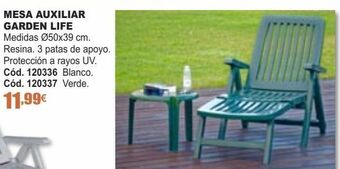 Ferrcash Mesa auxiliar garden life oferta