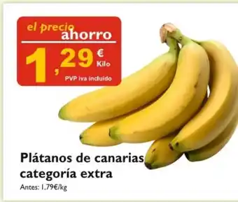 Cash Ecofamilia Plátano de canarias categoria extra oferta