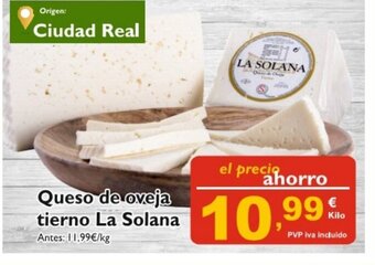 Cash Ecofamilia Queso de oveja tierno La Solana oferta