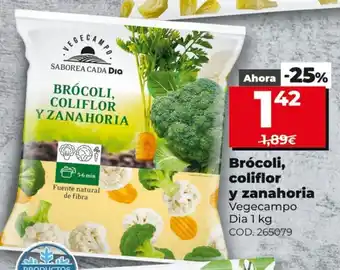 Dia Brócoli, colifor y zanahoria 1kg oferta