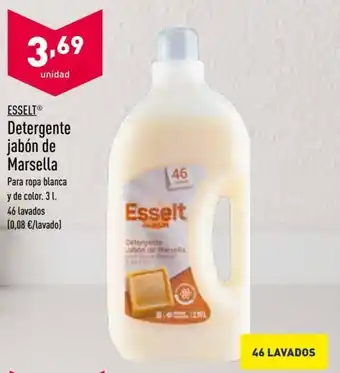 ALDI Essel Detergente jabón de Marsella 44 lavados oferta