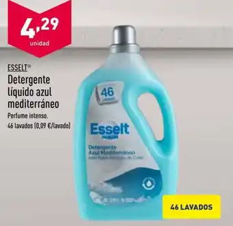 ALDI Esselt Detergente liquido azul mediterráneo 44 lavados oferta