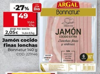 Dia Jamon cocido finas lonchas oferta