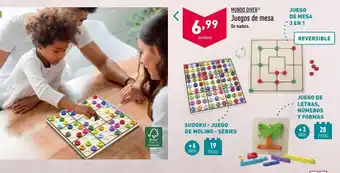 ALDI Mundo Diver Juegos de mesa De madera oferta