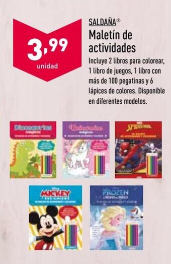 ALDI Saldaña Maletín de actividades oferta