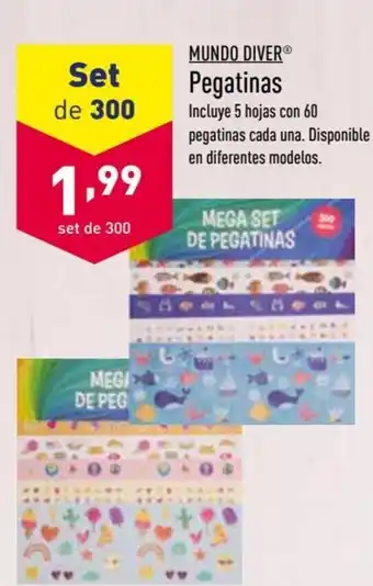 ALDI Mundo Diver Pegatinas set de 300 oferta