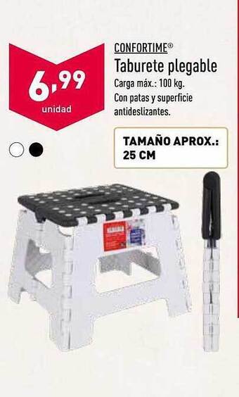 ALDI Confortime Taburete Plegable oferta