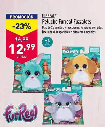 ALDI Furreal Peluche Furreal Fuzzalots oferta