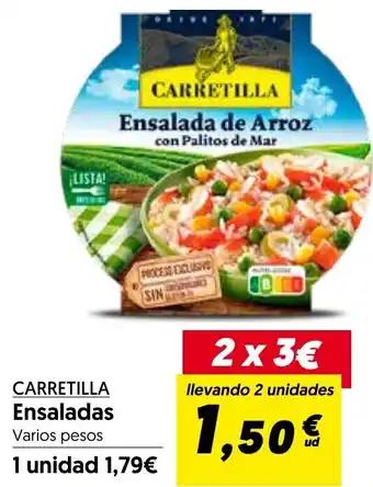 Hiper Usera CARRETILLA Ensaladas Varios pesos oferta
