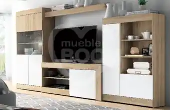 Muebles Boom Composición de salón mogan de 295 cm en blanco y cambrian 002-160 envi oferta