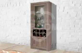 Muebles Boom Vitrinas 1 puerta cristal con led 012-980 oferta