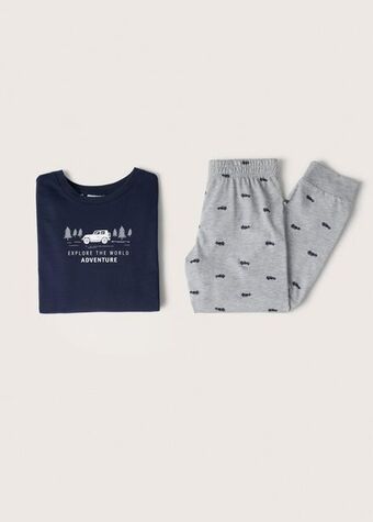 Mango Kids Pijama largo estampado oferta