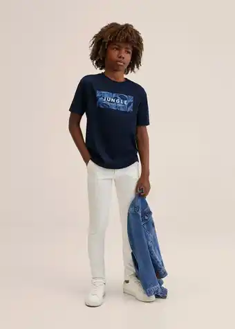 Mango Kids Camiseta estampado tropical oferta