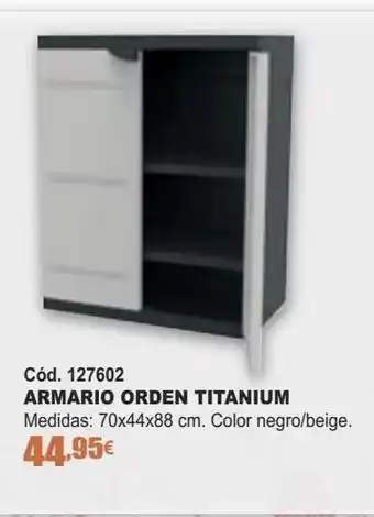 Armarios orden titanium