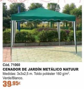 Ferrcash Cenador de jardín metálico natuur oferta