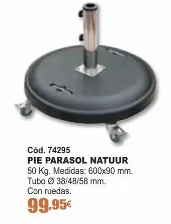 Ferrcash Pie parasol natuur oferta