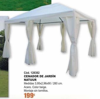 Ferrcash Cenador de jardín natuur oferta