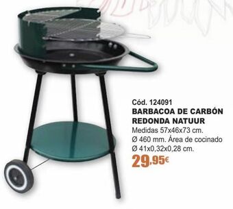 Ferrcash Barbacoa de carbón redonda natuur oferta