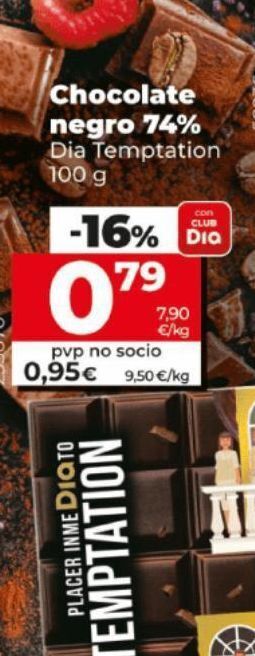 Dia Chocolate negro dia oferta