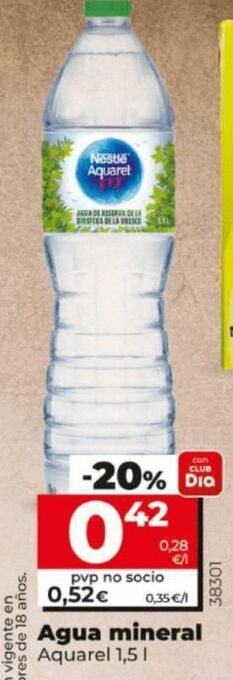 Dia Agua aquarel oferta