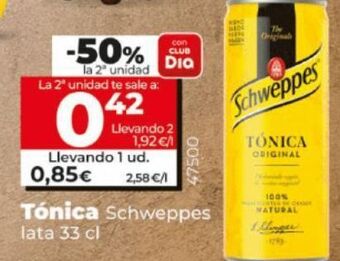 Dia Tónica schweppes oferta