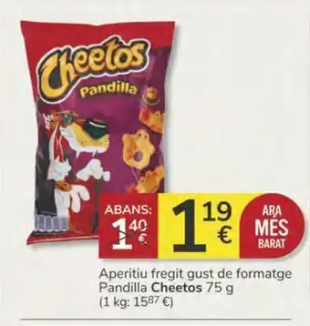 Supermercados Charter Aperitivo frito sabor a queso pandilla cheetos oferta