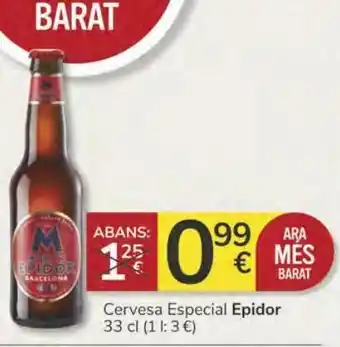 Supermercados Charter Cerveza especial epidor oferta