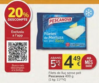 Supermercados Charter Filetes de merluza sin piel pescanova oferta
