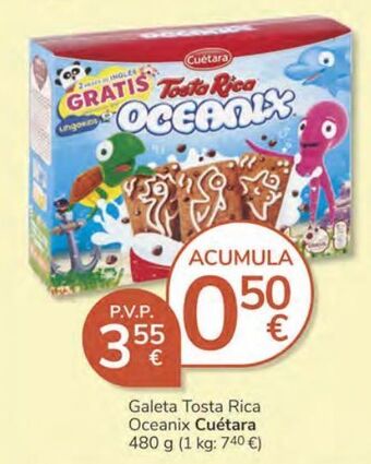 Supermercados Charter Galleta tosta rica oceanix cuétara oferta