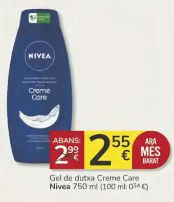Supermercados Charter Gel de ducha creme care nivea oferta