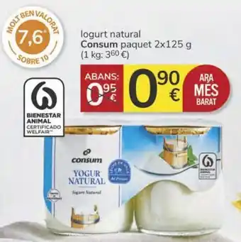 Supermercados Charter Yogur natural consum oferta
