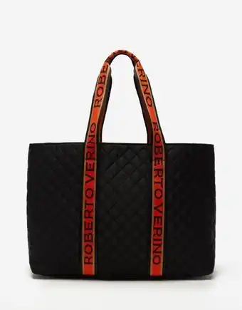 Roberto Verino Bolso shopper square nailon negro oferta