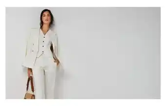 Roberto Verino Blazer cruzada ramio crudo oferta