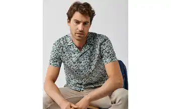 Roberto Verino Camisa guayabera estampada hojas tonos verdes oferta