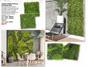 Ferrcash Loseta jardín vertical intermas nets oferta