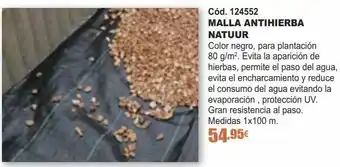 Malla antihierbas natuur