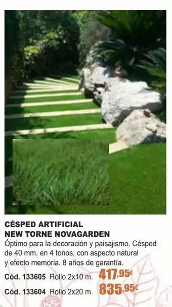 Ferrcash Césped artificial new torne novagarden oferta