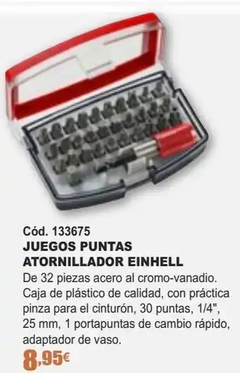 Ferrcash Juegos puntas atornillador einhell oferta