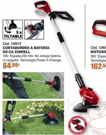 Ferrcash Cortabordes a batería ge-ca einhell oferta