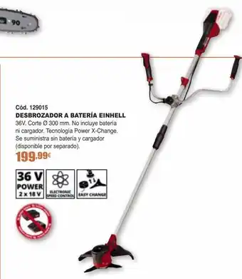 Ferrcash Desbrozadora a batería einhell oferta