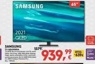 Worten Samsung 65" 2021 qled entre samsung tv qe65qboa 1579 tv qled &.con procederen ipanel 2012. play hdr 1500, wide viewing oferta