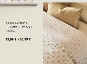 ZARA HOME Funda Nórdica Estampado Paisley Floral oferta