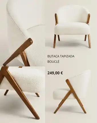 ZARA HOME Butaca Tapizada Bouclé oferta
