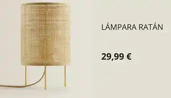 ZARA HOME Lámpara Ratán oferta
