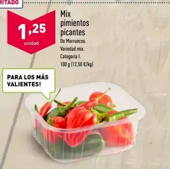 ALDI Mix pimientos picantes 100 g oferta