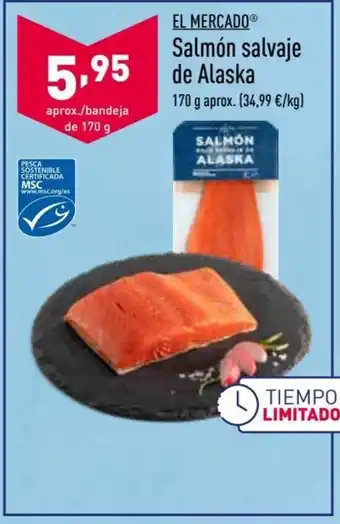 ALDI El Mercado Salmón salvaje de Alaska 170 g oferta