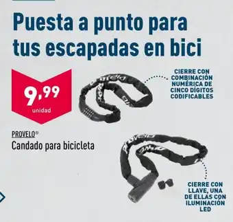 ALDI Provelo Candado para bicicleta oferta