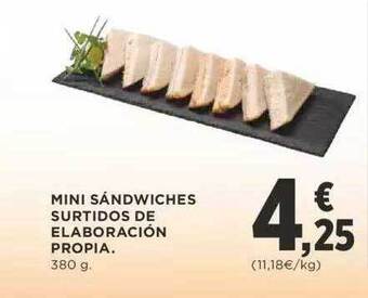 Supercor Mini Sándwiches Surtidos De Elaboración Propia oferta