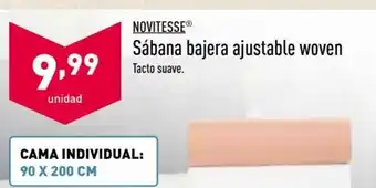 ALDI Novitesse Sábana bajera ajustable woven oferta