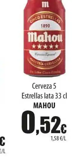 SPAR Lanzarote Cerveza mahou oferta